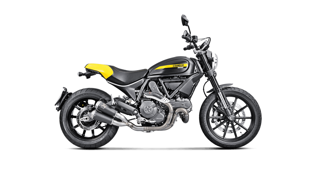 AKRAPOVIC DUCATI SCRAMBLER ICON / URBAN ENDURO / CLASSIC / FULL THROTTLE 2016 Slip On Line (Titanium) (S-D8SO4-CUBTBL)