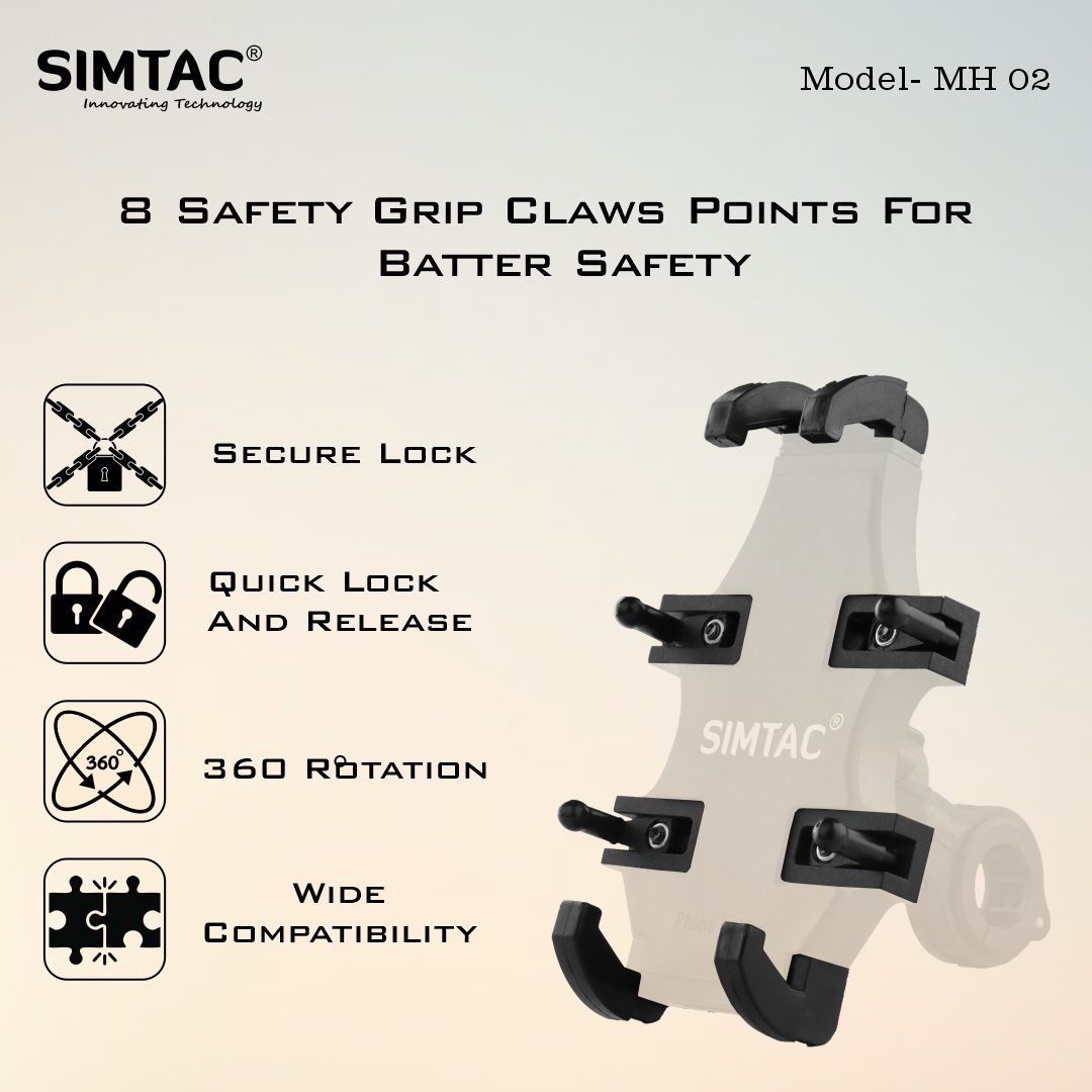 SIMTAC SPIDER GRIP MOBILE HOLDER