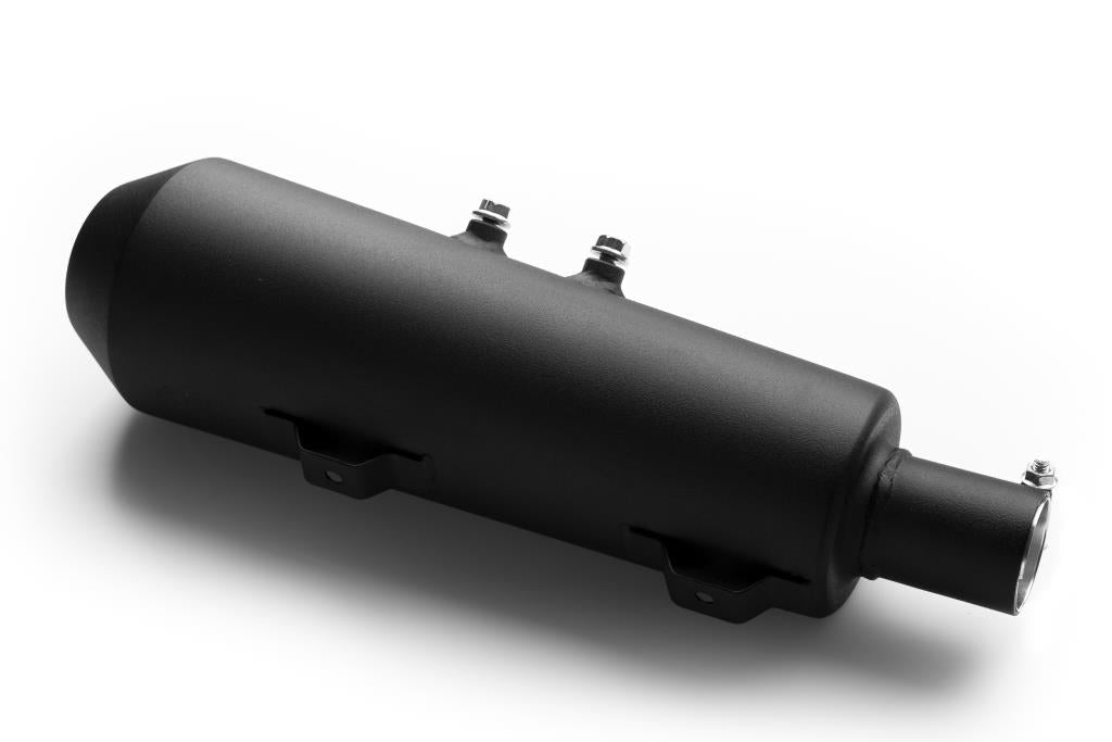 AEW Hunter350 Free Flow Exhaust Mild Steel Black - 89200