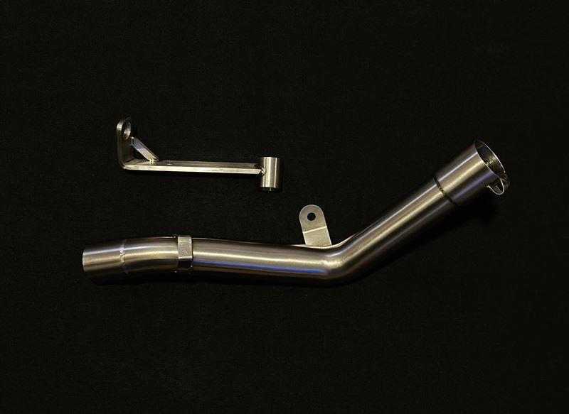 AEW Mid Pipe With Centre Stand Bracket - Guerrilla 450 / Himalayan 450 Without O2 Sensor