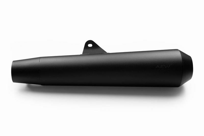 AEW TE 103 Megaphone- Stainless Steel Heat Resistance Black- Royal Enfield Interceptor / GT650