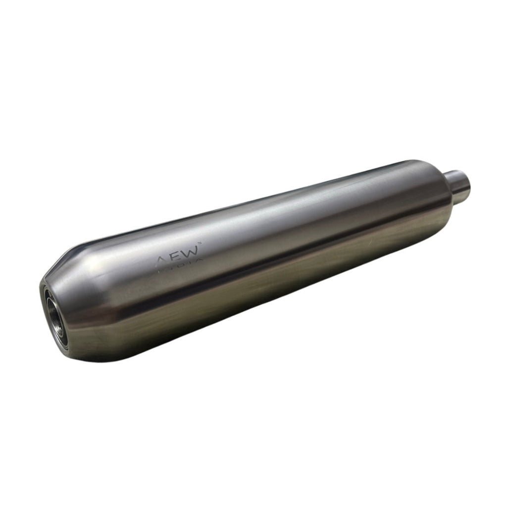 AEW Performance Exhaust for Super Meteor 650 - TE 202 SS 304 - Stainless Steel Matt Polish