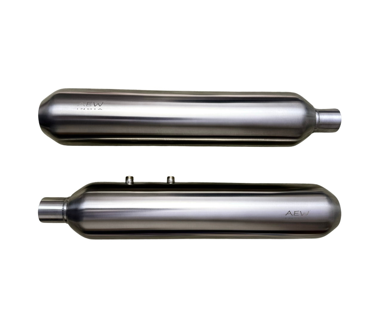 AEW Performance Exhaust for Super Meteor 650 - TE 202 SS 304 - Stainless Steel Matt Polish
