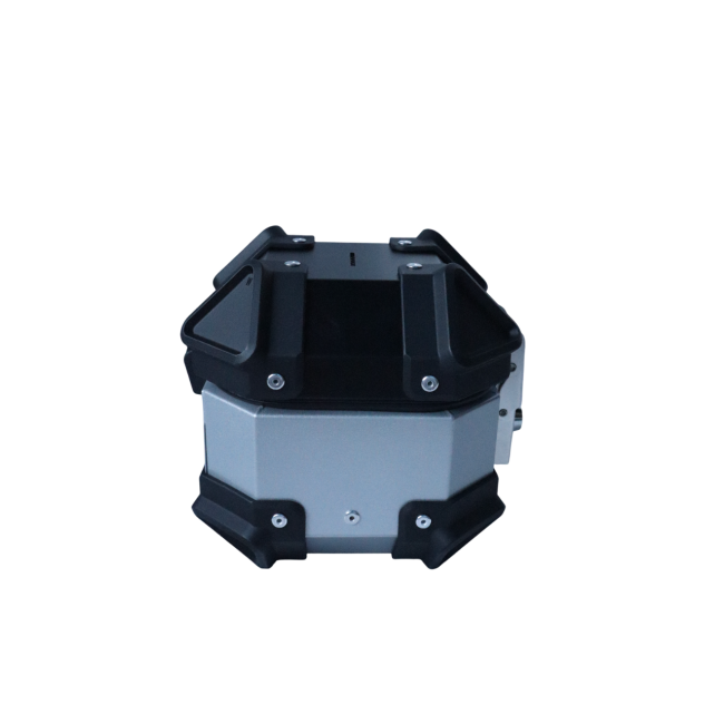 MOTOCARE ALUMINIUM 5 LITERS SILVER TOP BOX