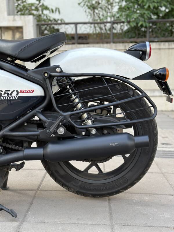 Aew TE 203 Performace Exhaust For Royal Enfield Shot Gun 650 - Black - 88122E