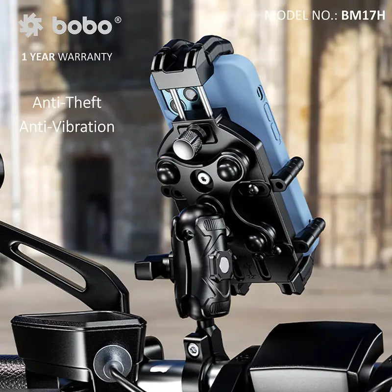 Bobo BM17H Anti Vibration Anti Theft Motorcycle Mobile Mount