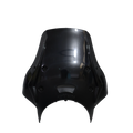 MotoCare Black Polycarbonate Visor for Royal Enfield Hunter 350 | Durable Windshield Wind Deflector