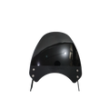 MotoCare Black Small Visor for Royal Enfield Hunter 350 | Windshield Wind Deflector