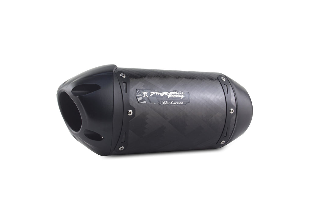 Two Brothers Racing Kawasaki Versys X 300 (2017-2022) S1R Black Series Carbon Slip-On (005-4840407-S1B)