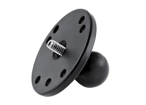 Ball Adapter with Round Plate and 1/4"-20 Threaded Stud - RAM Mounts RAM-B-202AU