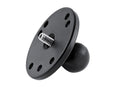 Ball Adapter with Round Plate and 1/4"-20 Threaded Stud - RAM Mounts RAM-B-202AU
