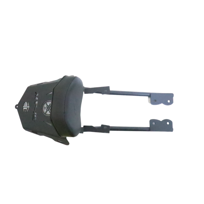 Motocare Carrier with Backrest for Yamaha MT-15 | Rear Luggage Carrier with Pillion Back Support