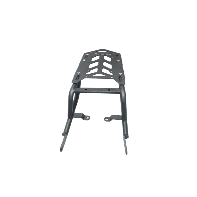 Motocare Carrier with Plate for Scram 440 – Heavy Duty Luggage Rack (Red & Black)