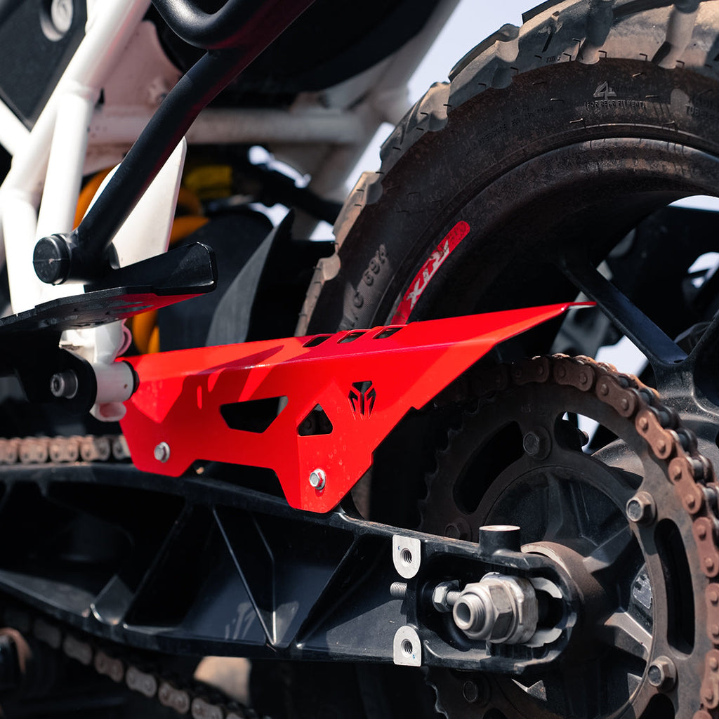 CHAIN GUARD (RED) FOR TVS APACHE RTX 300