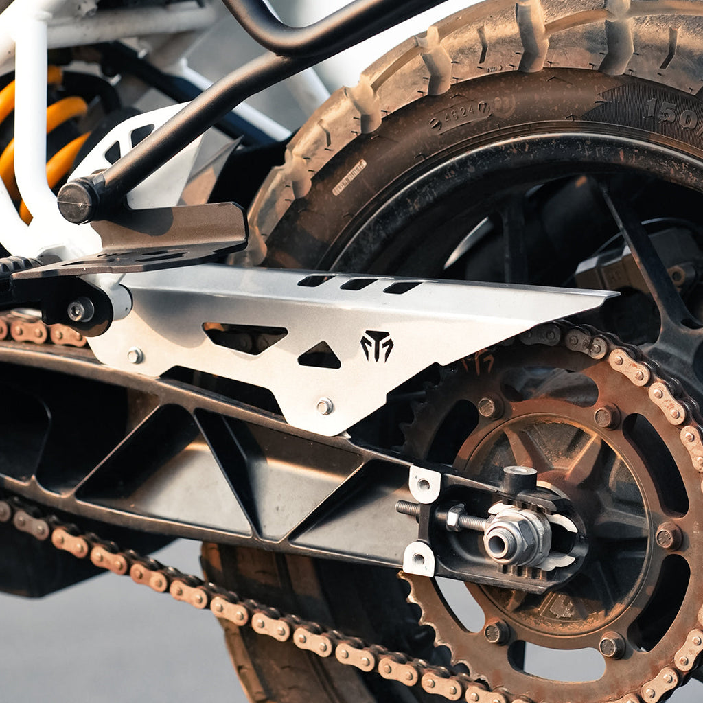 CHAIN GUARD (SILVER) FOR TVS APACHE RTX 300