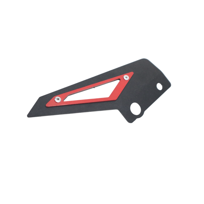 MotoCare Chain Sprocket Guard for Hero XPulse 210 | Heavy Duty Chain Protector | Stylish Red Finish Cover