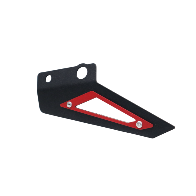 MotoCare Chain Sprocket Guard for Hero XPulse 210 | Heavy Duty Chain Protector | Stylish Red Finish Cover