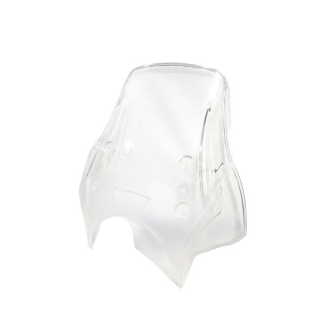 MotoCare Clear Polycarbonate Visor for Royal Enfield Hunter 350 | Durable Windshield Protector