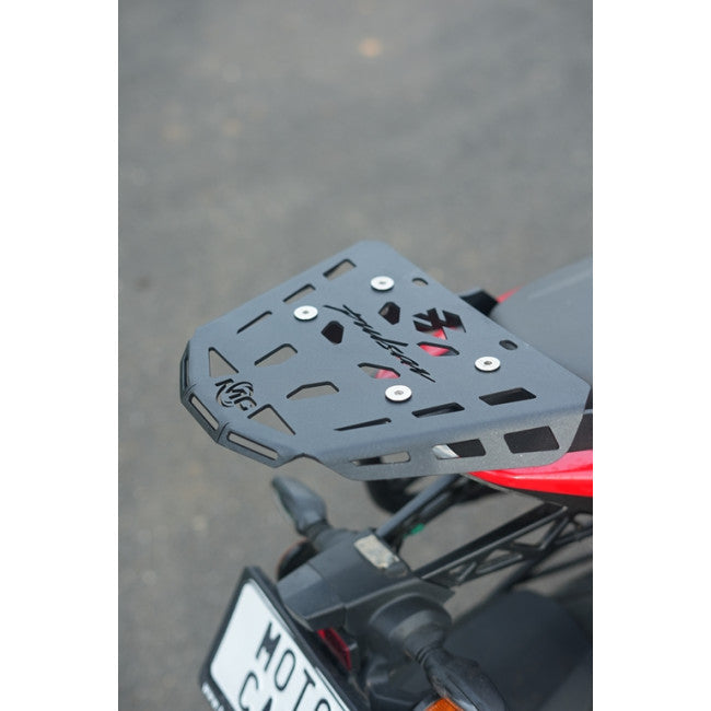 MotoCare CNC Plate Carrier for Bajaj Pulsar NS400Z | Heavy Duty Underbody Protection Guard