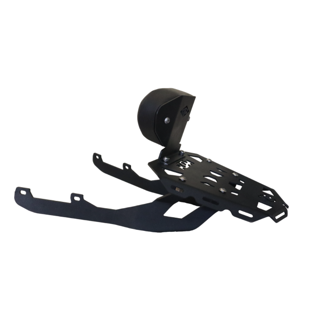 MotoCare CNC Backrest Carrier Plate for KTM Duke 200 BS6 | Heavy Duty Luggage Rack with Pillion Back Support