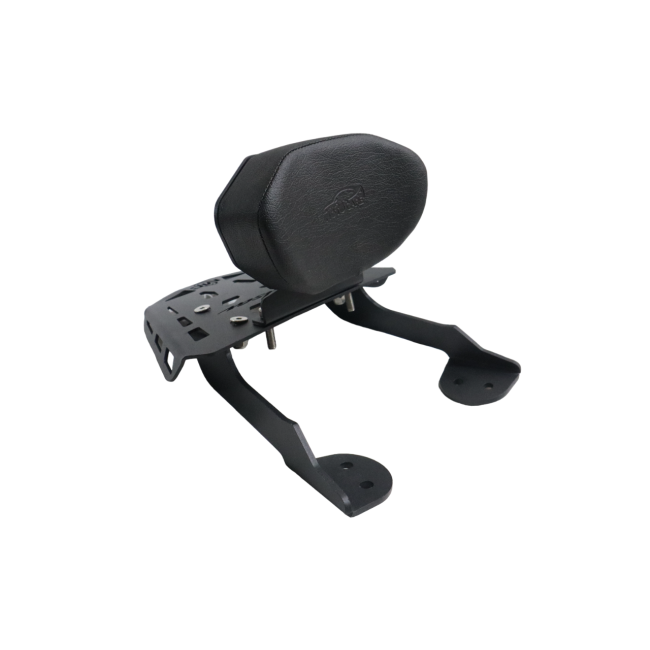 MotoCare CNC Carrier Plate with Backrest for Bajaj Pulsar NS400Z | Heavy-Duty Luggage Rack & Passenger Support
