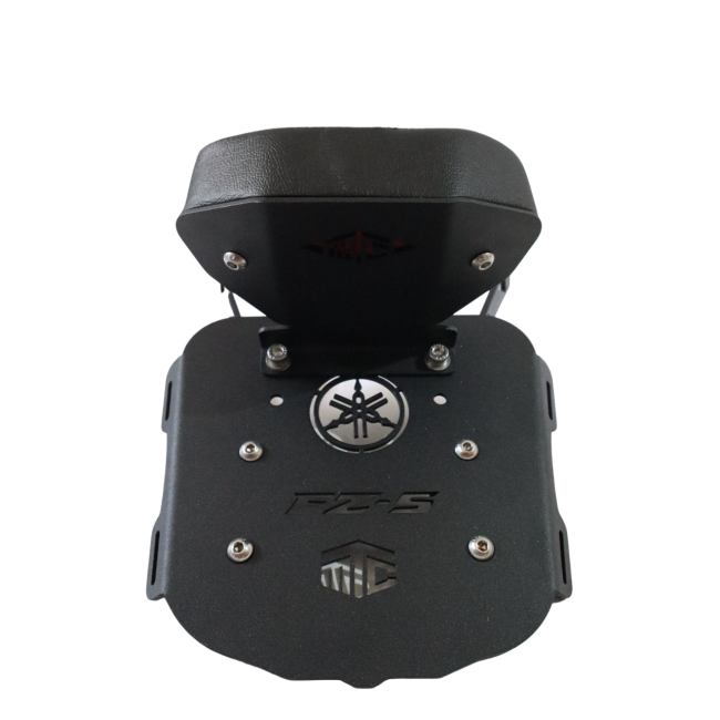 Motocare CNC Carrier Plate with Backrest for Yamaha FZ-S V3 / V4 – Luggage Rack with Pillion Support