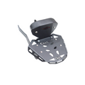 MotoCare CNC Carrier Plate with Backrest for Goan Classic 350 | Premium Rear Luggage Rack with Pillion Back Support