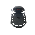 MotoCare CNC Carrier Plate with Backrest for Harley Davidson X440 – Pillion Backrest & Luggage Carrier