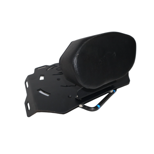 MotoCare CNC Carrier Plate with Backrest for Royal Enfield Himalayan 450 | Heavy Duty Luggage Rack