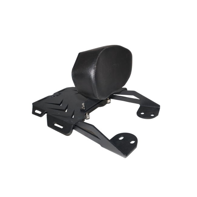 MotoCare CNC Carrier Plate with Backrest for Bajaj Pulsar NS200 | Heavy Duty Luggage Rack & Pillion Support