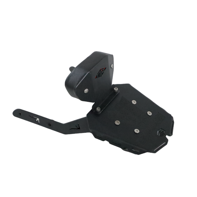 Triumph Speed 400 CNC Carrier Plate with Backrest – Motocare Heavy-Duty Luggage Rack & Pillion Comfort Support | Touring Carrier for Speed 400