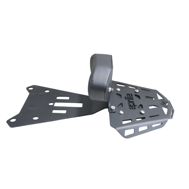 MotoCare CNC Carrier with Backrest for Aprilia RS 457 | Touring Luggage Rack & Pillion Support