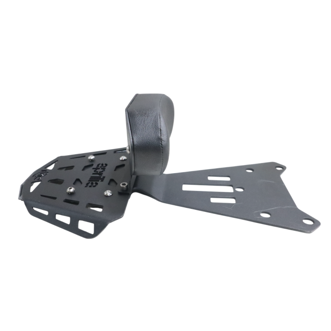 MotoCare CNC Carrier with Backrest for Aprilia RS 457 | Touring Luggage Rack & Pillion Support