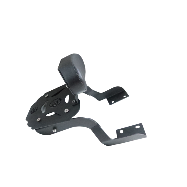 MotoCare CNC Carrier with Backrest for Royal Enfield Interceptor 650 – Luggage Rack & Passenger Support