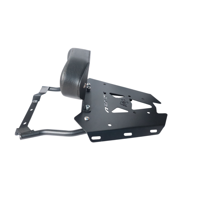 Motocare CNC Carrier with Backrest for Yamaha Aerox 155 | Premium Rear Luggage Rack with Pillion Support