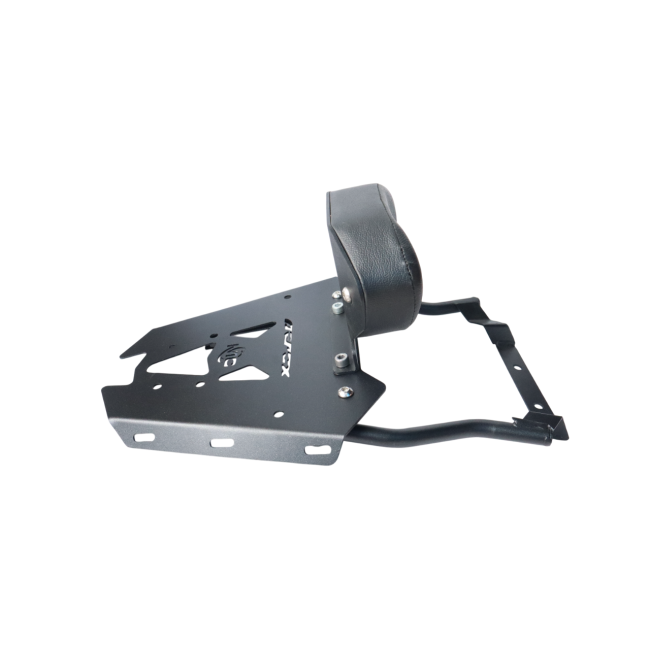 Motocare CNC Carrier with Backrest for Yamaha Aerox 155 | Premium Rear Luggage Rack with Pillion Support
