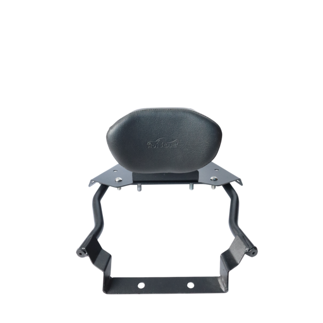 Motocare CNC Carrier with Backrest for Yamaha Aerox 155 | Premium Rear Luggage Rack with Pillion Support