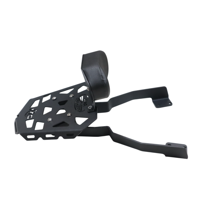 MotoCare CNC Carrier with Plate & Backrest for Jawa 42 FJ | Heavy-Duty Luggage Carrier Rack