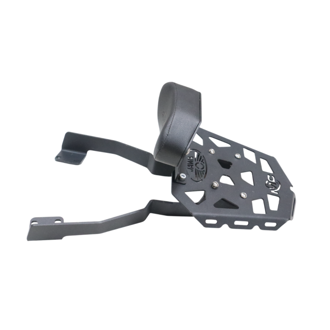 MotoCare CNC Carrier with Plate & Backrest for Jawa 42 FJ | Heavy-Duty Luggage Carrier Rack