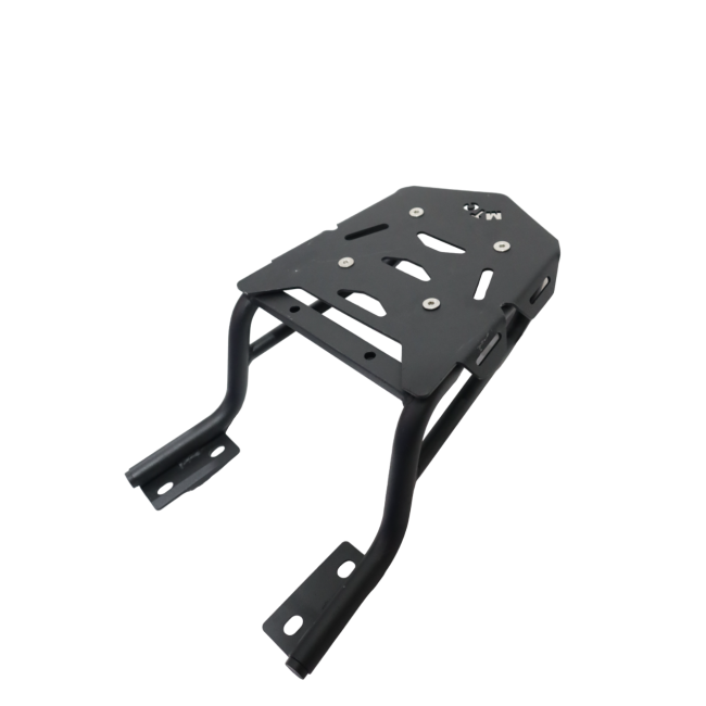 MotoCare CNC Carrier with Plate for Royal Enfield Continental GT 650 | Ergonomic Backrest & Luggage Platform