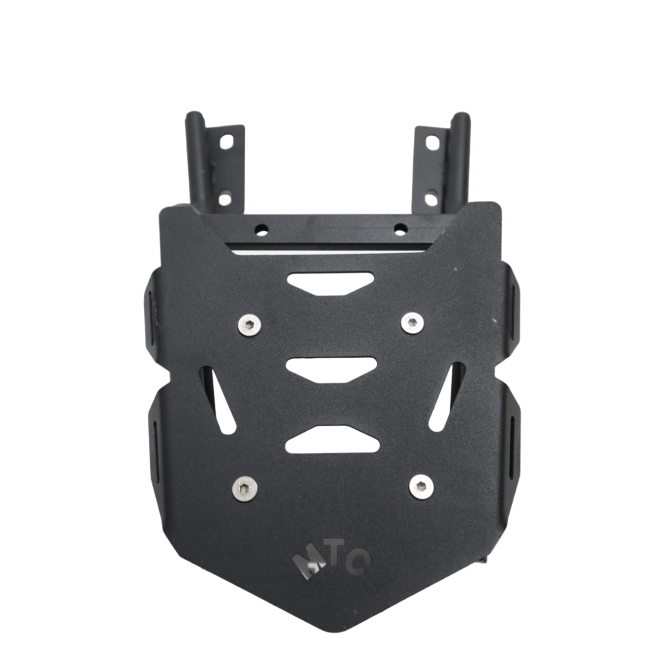MotoCare CNC Carrier with Plate for Royal Enfield Continental GT 650 | Ergonomic Backrest & Luggage Platform