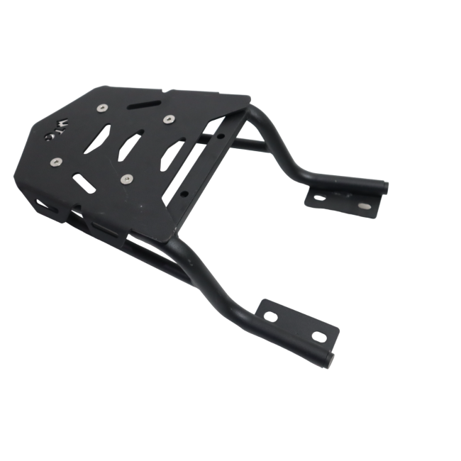 MotoCare CNC Carrier with Plate for Royal Enfield Continental GT 650 | Ergonomic Backrest & Luggage Platform