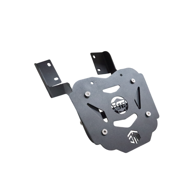 MotoCare CNC Carrier with Plate for Royal Enfield Interceptor 650 – Rear Luggage Rack Mount