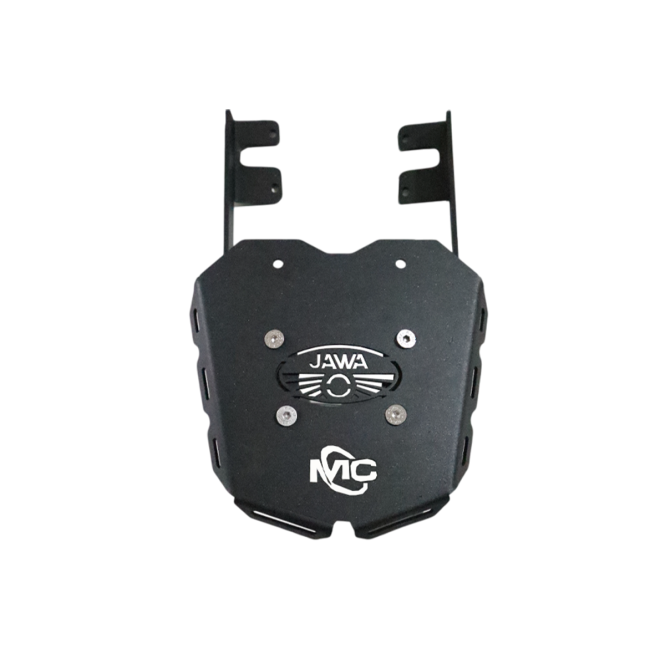 Motocare CNC Carrier with Plate for Jawa 42 – Heavy Duty Luggage Rack | Rear Carrier with Mounting Plate | Touring Ready