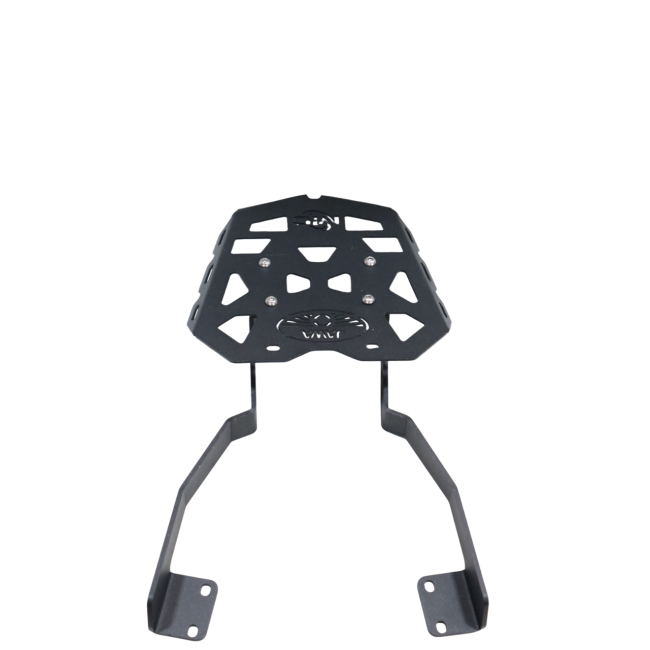 MotoCare CNC Rear Carrier with Plate for Jawa 42 FJ | Heavy Duty Bike Luggage Rack & Protection Carrier