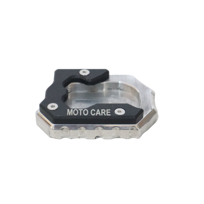MotoCare CNC Side Stand Extender for Royal Enfield Classic 650 – Anti-Slip Foot Plate