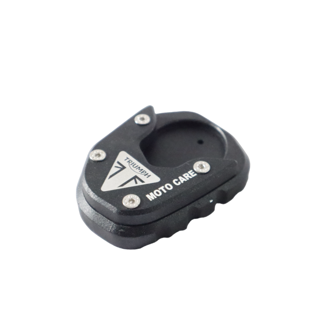 MotoCare CNC Side Stand Extender for Scrambler 400X | Heavy Duty Stand Plate & Parking Support