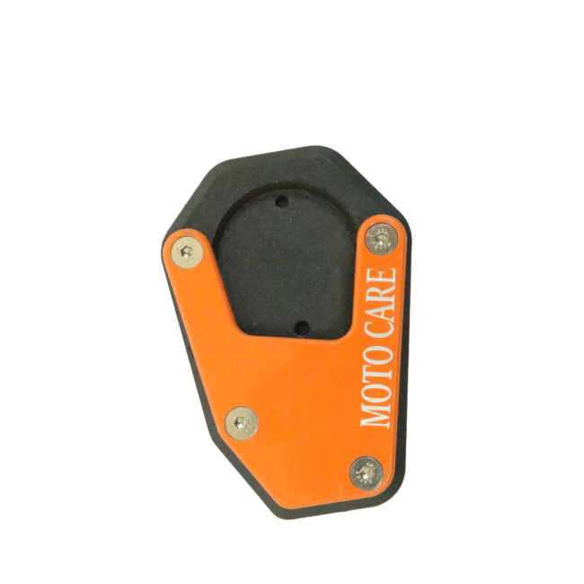 Motocare CNC Side Stand Extender (Orange) for KTM Adventure 250/390 | Foot Enlarger Plate