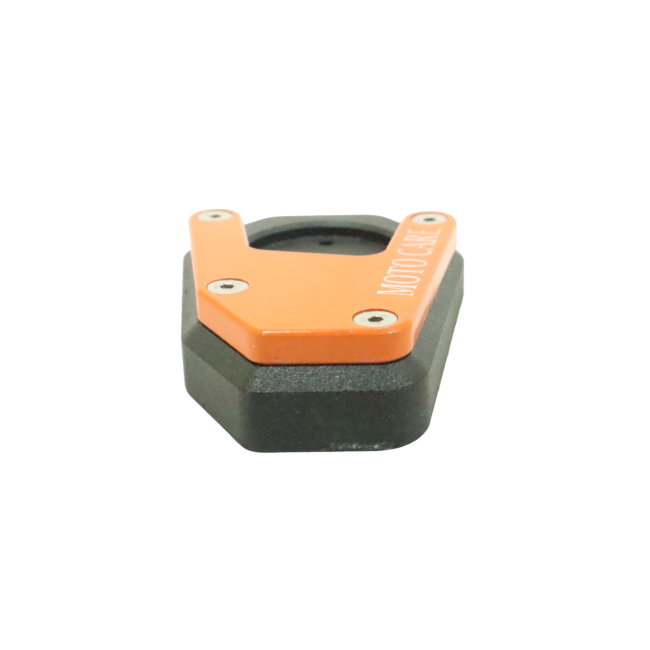 Motocare CNC Side Stand Extender (Orange) for KTM Adventure 250/390 | Foot Enlarger Plate