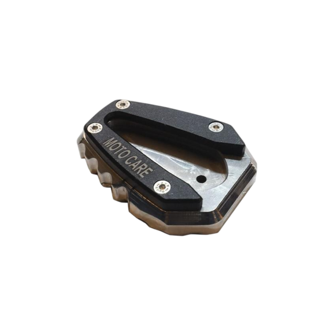 MotoCare CNC Side Stand Extender for Bajaj Dominar 400 | Heavy Duty Foot Enlarger Plate for Stability